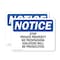 Signmission Stop Private Property No Trespassing Violators OSHA Notice Sign, Vinyl Decal, 7in W x 5in L, 2PK OS-2PACK-NS-D-57-L-18486 - alternate 1